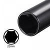 sourcing map 1/2" Drive by 22mm Deep Impact Socket, Heat-Treated