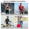 2PCS Riñonera Deportiva Impermeable, Multifuncional con Cremallera (Negro + Negro)
