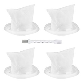 4 Pack HNVCF10 Replacement Filters with Brush for Black and Decker HNVC Series Handheld Vacuums - Washable, Easy Install, High - Efficiency Filtration