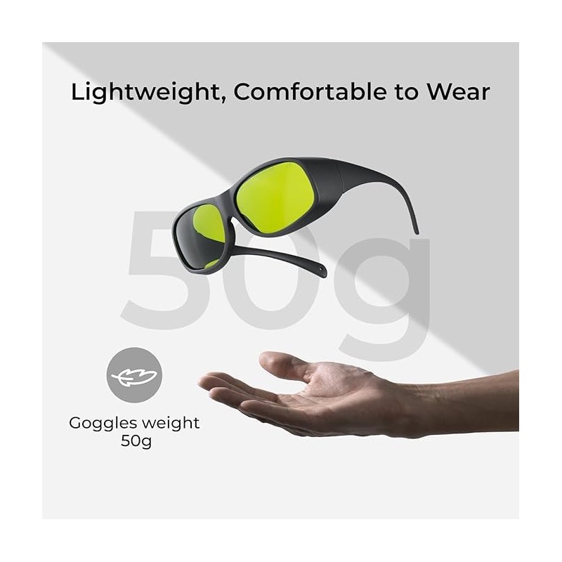 [xTool] Laser Safety Glasses, Laser Safety Goggles for 316nm-450nm and