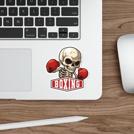 Boxing Sport Sticker Decal Vinyl Small Waterproof for Water Bottle Mug Passport Book Scrapbook Notebook Laptop Tumbler Skateboard Computer Phone Size Funny Gift Car Stickers ID44990