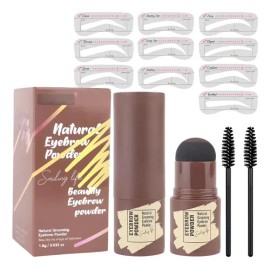 Kit Modelado Sello Diseño Cejas Maquillaje 24 Plantillas                                                                                              