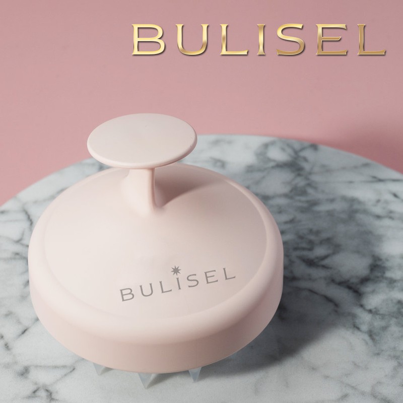 99.9% antibacterial Buricell scalp massage shampoo brush, white + shampoo
