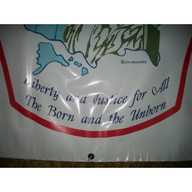 PRO LIFE DECAL - PRIDE BEING A U.S. CITIZEN.  "LIBERTY AND JUSTICE FOR ALL, 6 PK