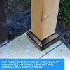 Tandefio 12 Pcs 4x4" Metal Post Skirt with Screw, Split