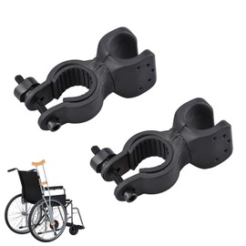 2pcs Adjustable Cane Holder for Wheelchair,Wheelchair and Walker Accessory,Durable Mobility Aid Attachment for Seniors