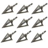 Bgary Broadheads 100 Grain Fixed Blades Archery Broadheads for Crossbow