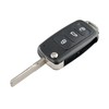3 Button Flip Key Fob Remote Control Case for VW