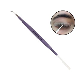 Metaleks - Herramienta de elevación de pestañas para pestañas y pestañas para pestañas y separación de pestañas (acero inoxidable hueco con revestimiento de polvo metálico de color púrpura)