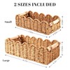 Paper Rope Storage Basket Set of 2, Toilet Paper Basket