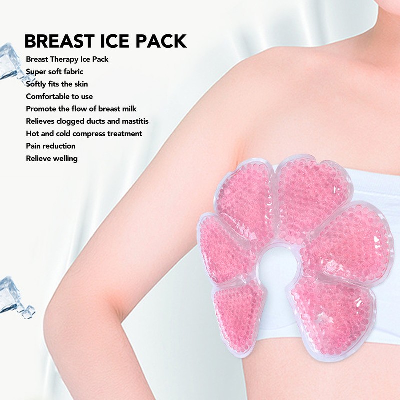 Hot Cold Breast Gel Bead Pack Boost Milk Production Eliminate
