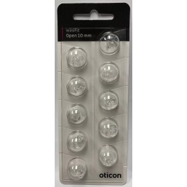 Oticon 1 Pack Oticon miniFit 10mm Open Domes For Hearing Aids. 10 Domes Total.