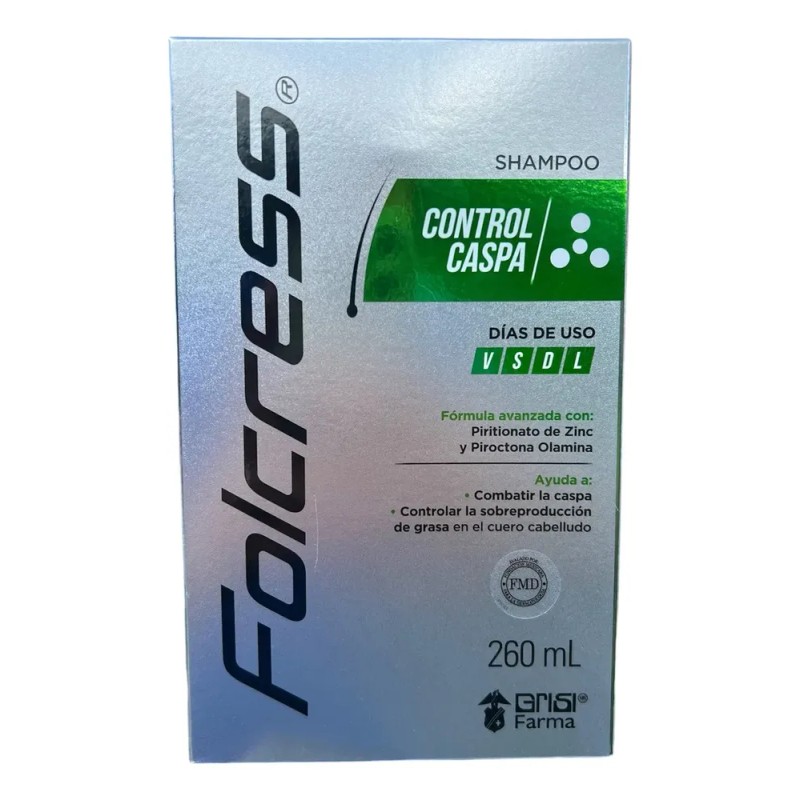 Shampoos Folcress Antigrasa /control Caspa / 2 De 260 Ml