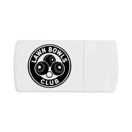 'Lawn Bowls Club' Pill Box with Tablet Splitter (PI00035302)