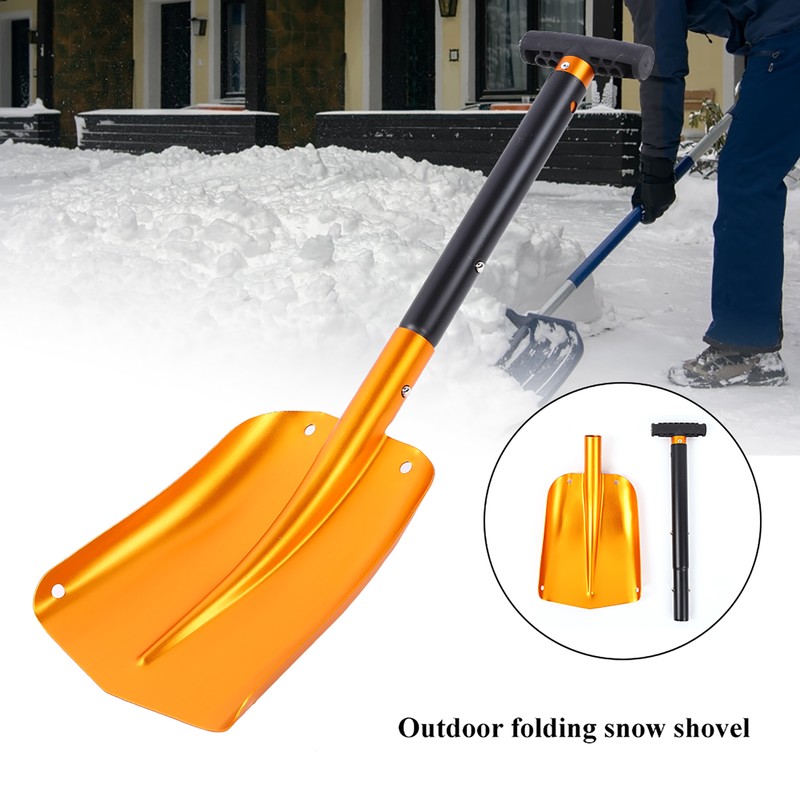 Aluminum Outdoor Multifunction Folding Snow Mud Shovel for Climbing Camping