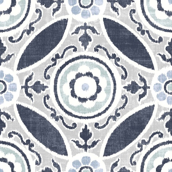 FloorPops FP2484 Sienna Peel & Stick Tiles Floor Decal, Blue
