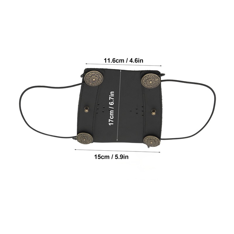 Archery Arm Guard Adjustable Strap Second Cowhide Arm Protector Pad