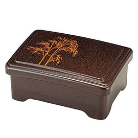 J-kitchens Tenshige Pearl Wakakeuchi Vermilion Coating, 7.4 x 5.4 x 3.3 inches (18.7 x 13.7 x 8.5 cm)