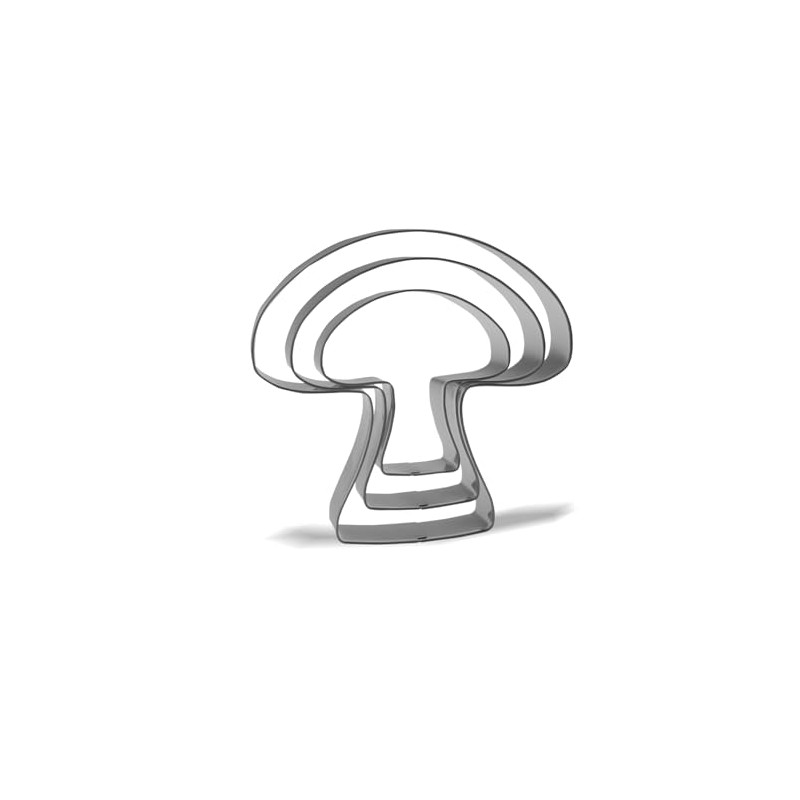 Keewah Mushroom Cookie Cutter Set - 5”,4”,3” - 3 Piece