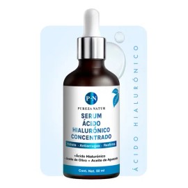 PUREZA NATUR Serum Acido Hialurónico facial Hidratante Aceite de aguacate y Olivo para la cara skin care Suero anti aging para ojeras y arrugas 50ml Serum AH concentrado