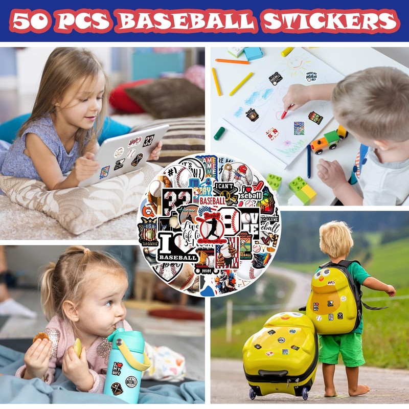 JNYLYFC 120 Pcs Baseball Party Favors Drawstring Bags Baseball Goodie