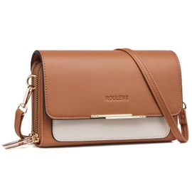 Roulens Small Crossbody Bag for Women,Cell Phone Purse Women's Shoulder Handbags Wallet Purse with Credit Card Slots