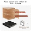 Seinloes 4 Pack Pull out Cabinet Organizer 21"Deep with Raising