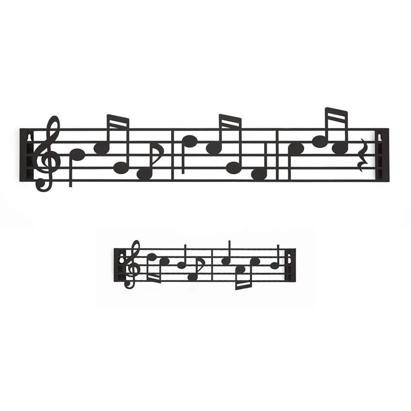 balvi Key Hanger Music Colour Black in the Shape of