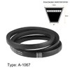 sourcing map Pack of 2 A1067 V-belt 1067 mm inner