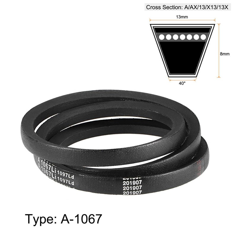 sourcing map Pack of 2 A1067 V-belt 1067 mm inner