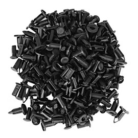 100 Pieces Black Car Bumper Fender Rivets Plastic Push Pin Clips Mounting Parts Body Plastic Push Pin Rivet