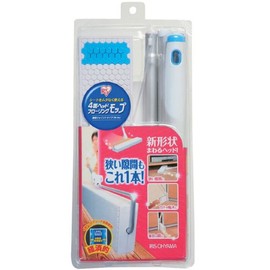 Iris Ohyama Flooring Mop 4 Sided Head Joint Type White/Blue