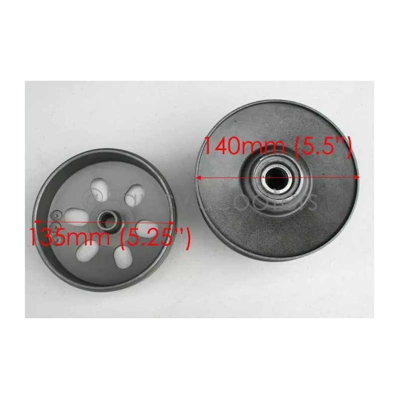 YERF DOG REAR CLUTCH DRIVEN PULLEY YERF DOG ROVER SCOUT