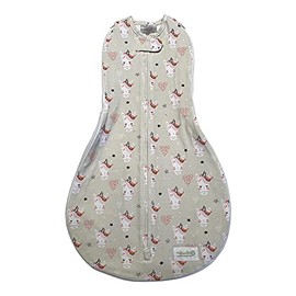 Woombie Grow with Me Baby Swaddle, Convertible Swaddle Fits Babies 0-9 Months, Expands to Wearable Blanket for Babies up to 18 Months, Unicorn