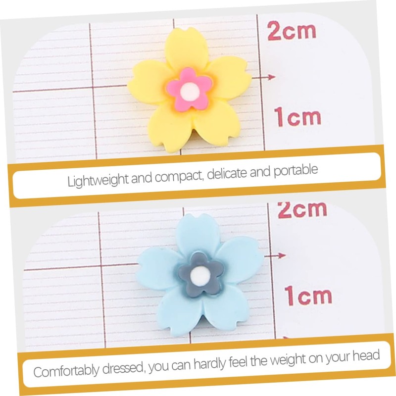 Beavorty 30pcs Mini Flowers for Hair Clips Craft Embellishments for