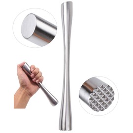 ITTA 10" Stainless Steel Muddler with Serrated End (1)