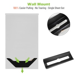 Cozee Bay Bamboo Paper Towel Dispenser, Paper Towel Holder with Lid for Home and Commercial, Wall Mount or Countertop