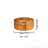 ROSSRORE Handwoven Natural Coasters Set - Boho Seashell & Rattan