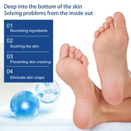 42% Urea Creme Fußpflegecreme, Fusscreme Sehr Trockene Füsse, Heel Balm lindert Juckreiz für Trockene, Rissige Füße, Fersen, Ellbogen und Hände, Hornhaut Fußpflegecreme, Anti-Cracking Fußcreme