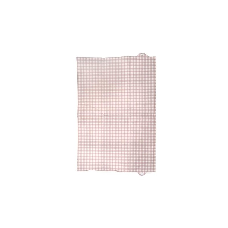 Clair de Lune Gingham Foldable Changing Mat, Easy Clean Soft