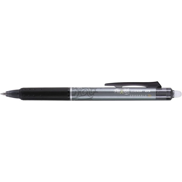 Pilot Gel Pen Frixion Clicker Black Barrel Extra Fine Erasable
