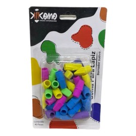 Blister Con 40 Gomas Para Lapiz Col Surtidos