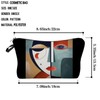 Livel lhood Abstract Face Makeup Bag Cute Small Organizer Zipper