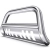 YITAMOTOR Bull Bar Compatible for 2005-2015 Toyota Tacoma, Silver Brush
