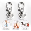 FineGood Keychain Hardware 5-Piece Set Double Ring Keychain Hardware Keyring