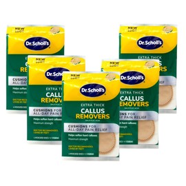 Dr. Scholl's Extra Thick Callus Removers 4 Cushions ea. (Packs of 5)