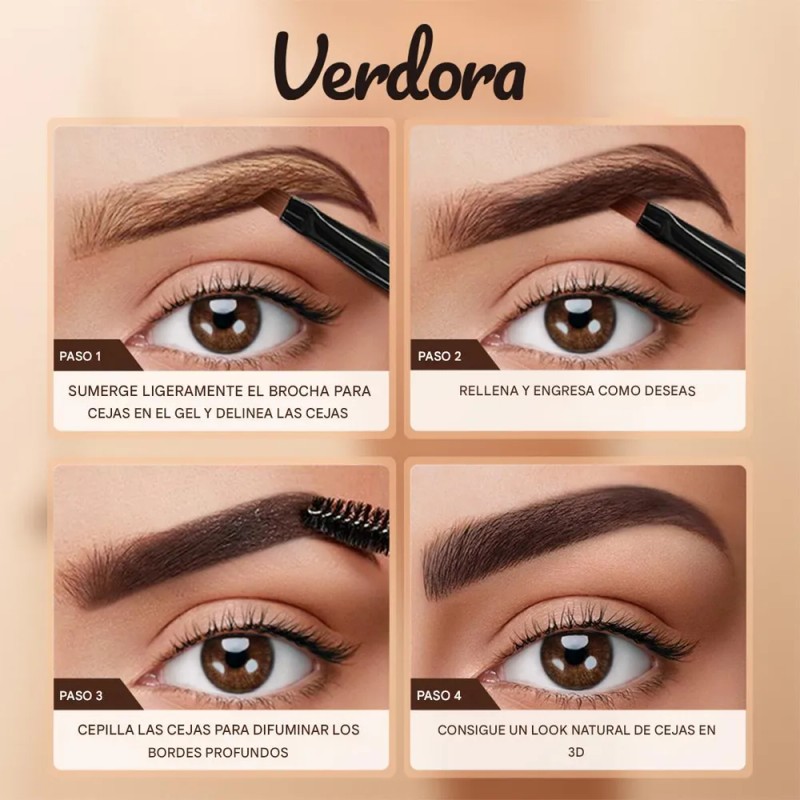 Verdora Tinte De Cejas Waterproof Larga Duración Kit 24h 01