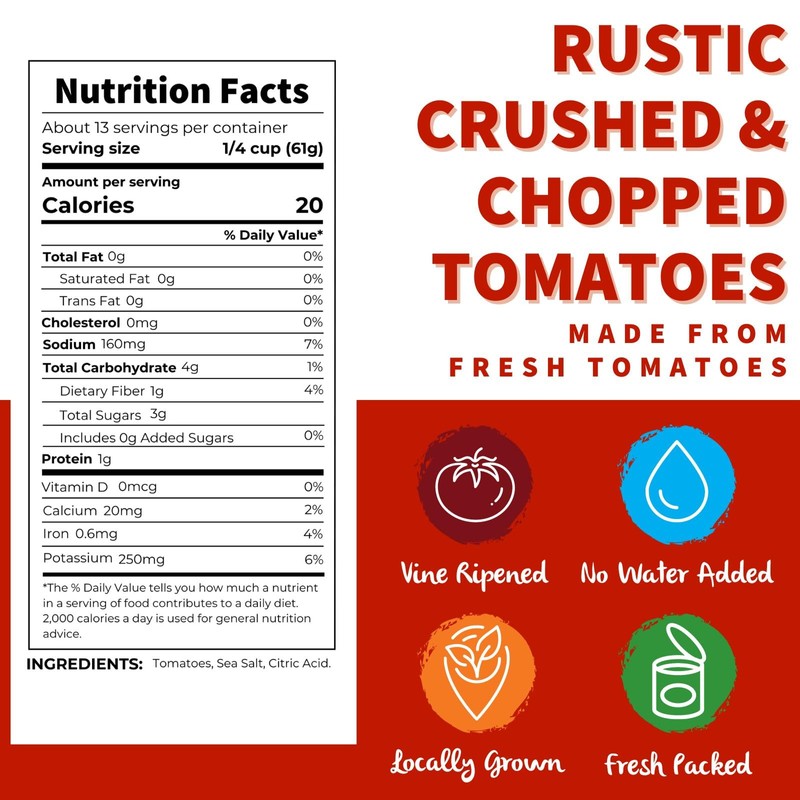 Dei Fratelli Rustic Crushed Tomatoes (12 pack)