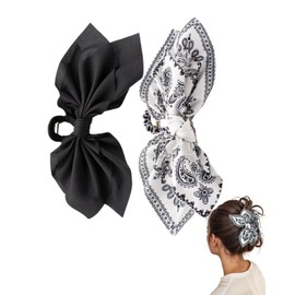 IPNSDON 2 Stück Große Haarbänder für Frauen, ausgefallene Haarspangen, Schmetterlingshaarspangen, Haarspangen für dickes Haar, geeignet für Mädchen Haarbänder