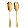 Salad Spoon and Salad Fork Gold Salad Servers Set of